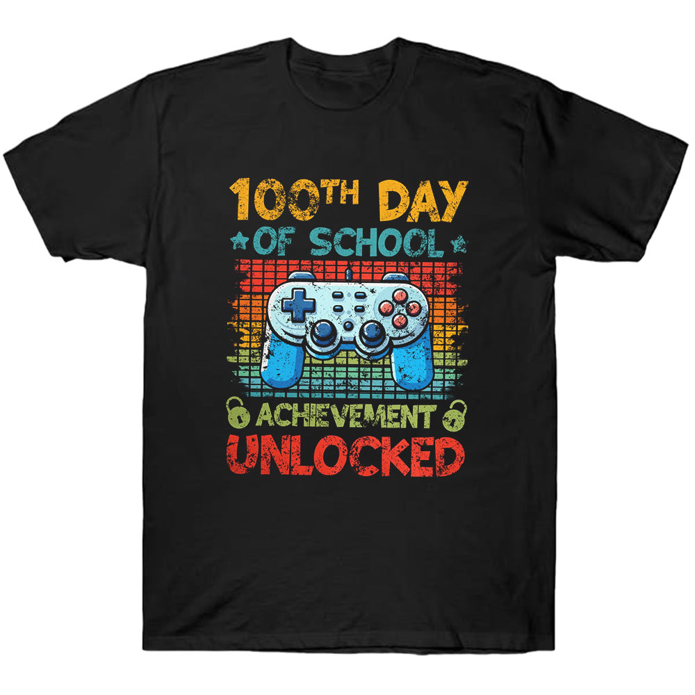 100 Days Of School Achievement Unlocked - TV Show, Trending, Funny & Lifestyle T-Shirts, Hoodies & More