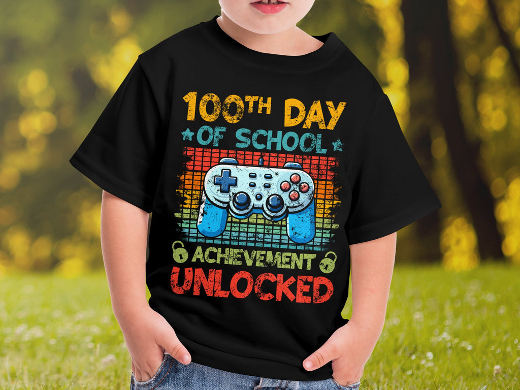 100 Days Of School Achievement Unlocked - TV Show, Trending, Funny & Lifestyle T-Shirts, Hoodies & More
