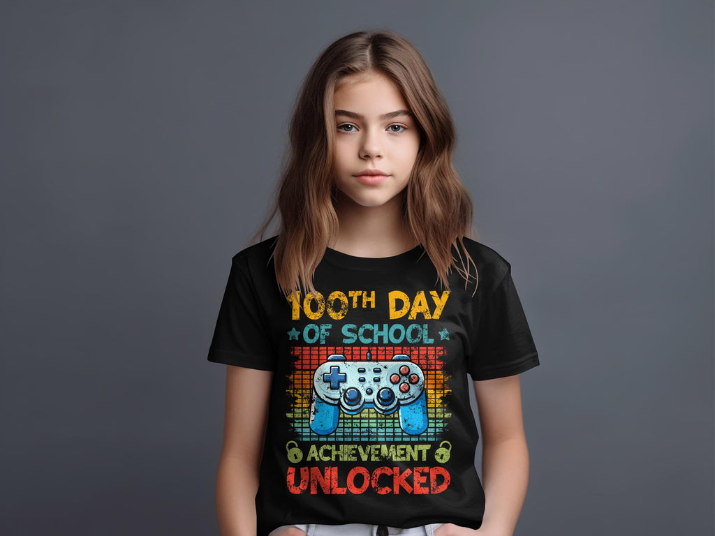 100 Days Of School Achievement Unlocked - TV Show, Trending, Funny & Lifestyle T-Shirts, Hoodies & More