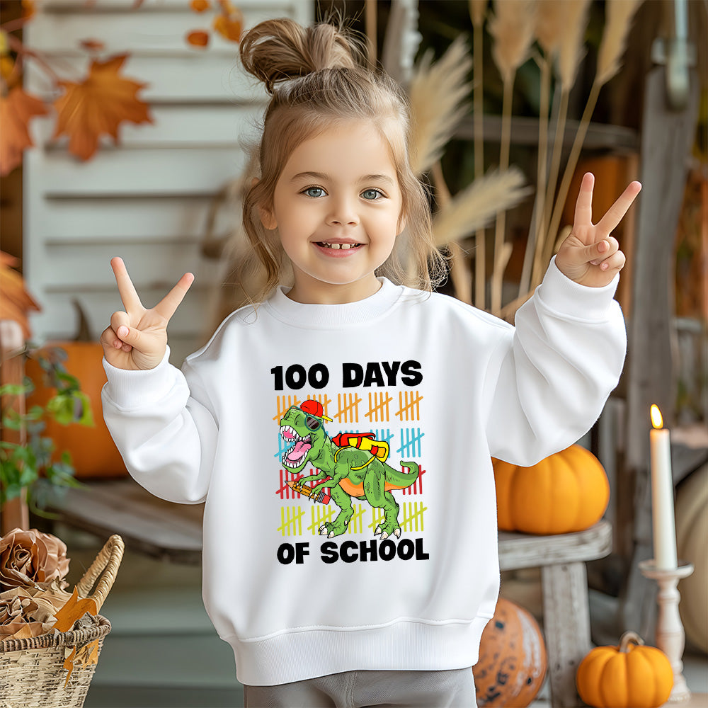 100 Days Of School Dino - TV Show, Trending, Funny & Lifestyle T-Shirts, Hoodies & More