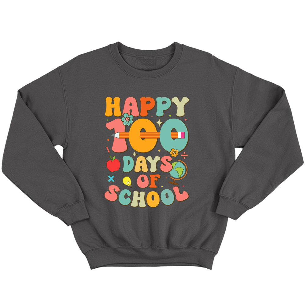 Happy 100 Days Of School Earth - TV Show, Trending, Funny & Lifestyle T-Shirts, Hoodies & More