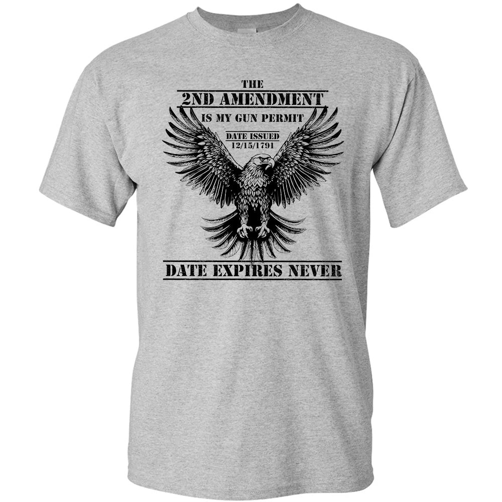 The Second Amendment Is My Gun Permit Shirt - Patriotic, 2nd Amendment T-Shirts, Hoodies, Sweatshirt
