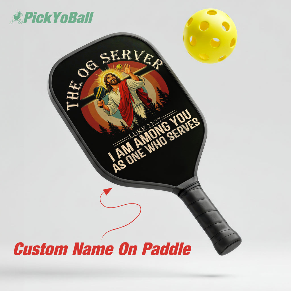 Jesus The OG Serves Pickleball Paddle