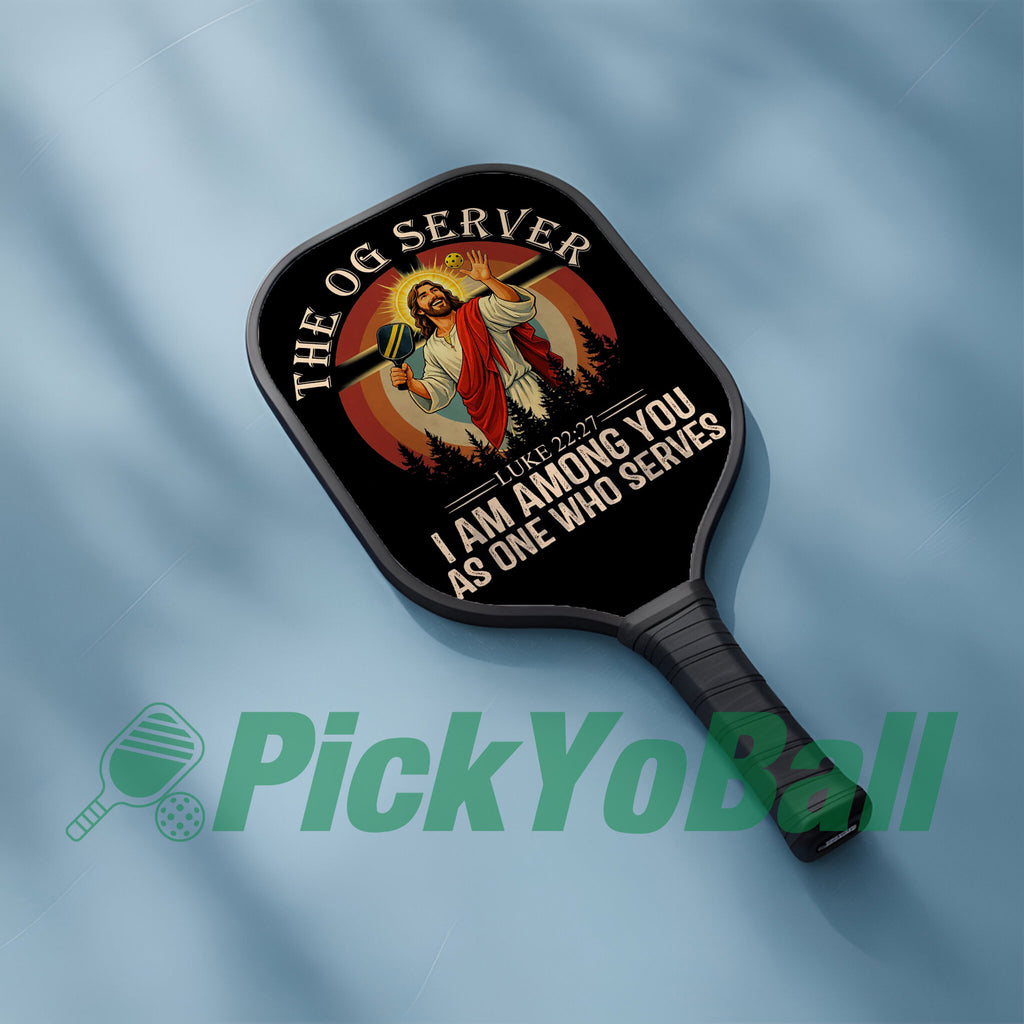 Jesus The OG Serves Pickleball Paddle