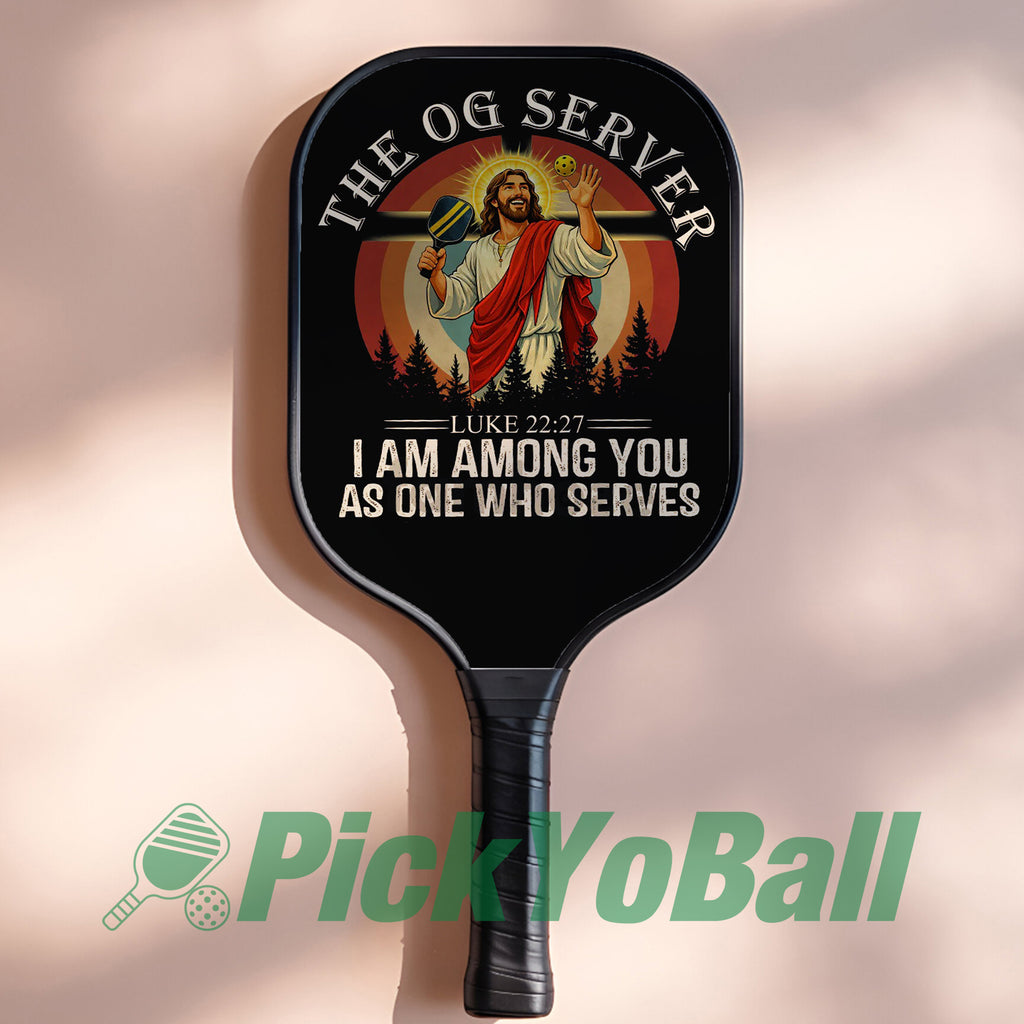 Jesus The OG Serves Pickleball Paddle