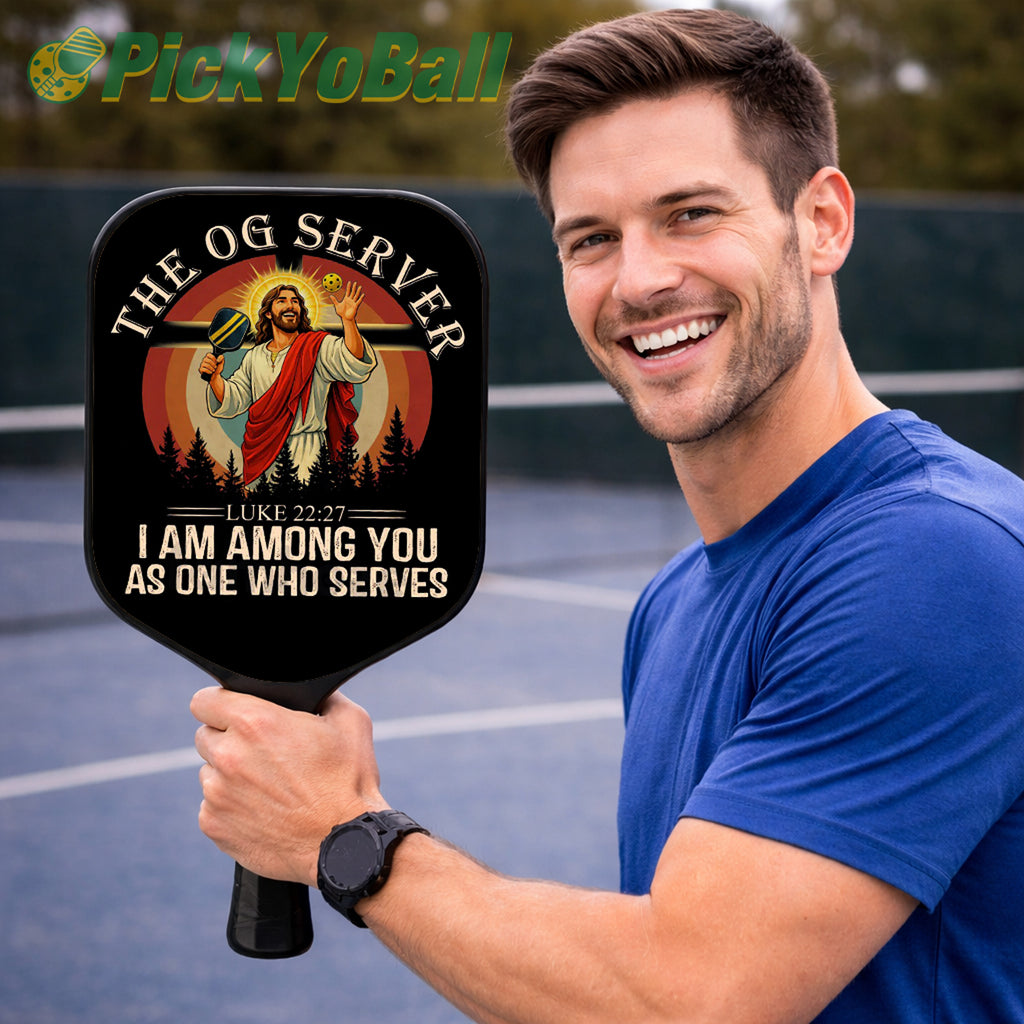 Jesus The OG Serves Pickleball Paddle