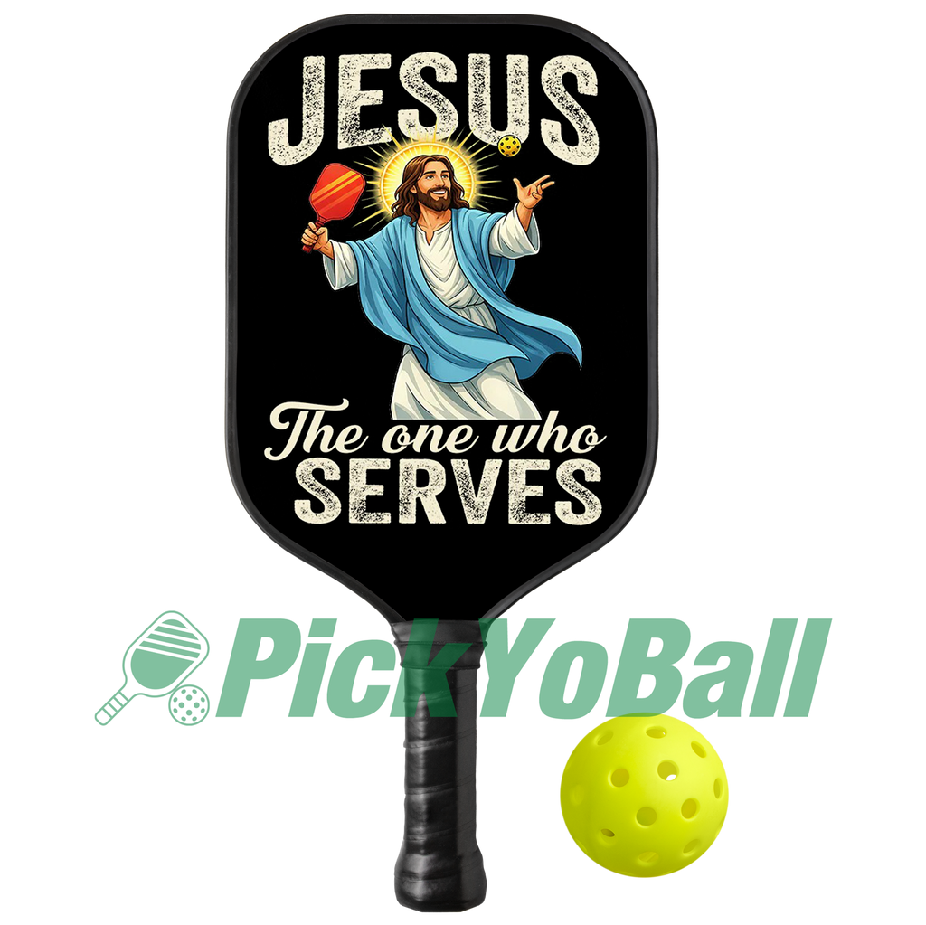 Jesus The One Who Serves Pickleball Paddle