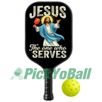 Jesus The One Who Serves Pickleball Paddle