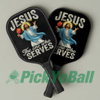 Jesus The One Who Serves Pickleball Paddle