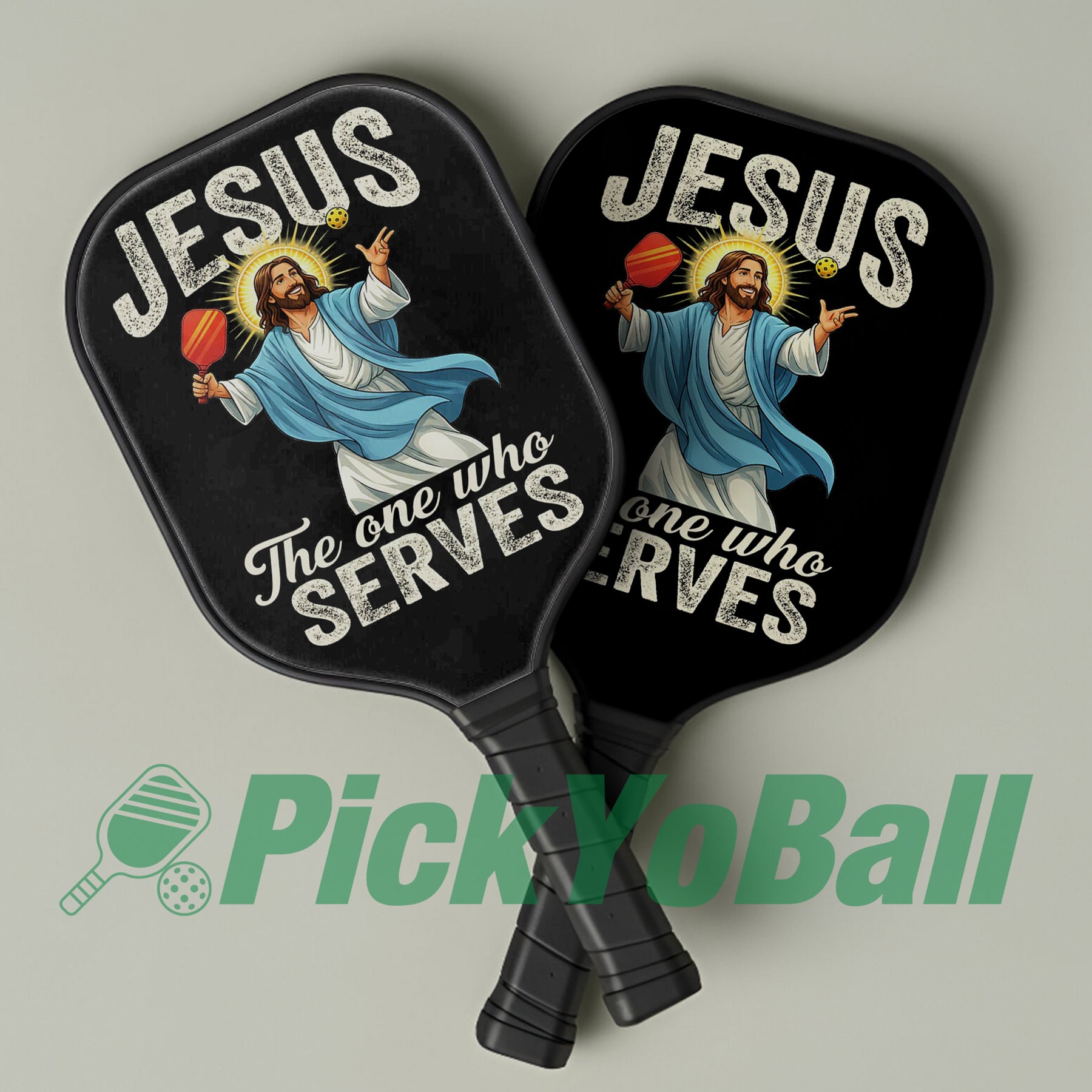 Jesus The One Who Serves Pickleball Paddle