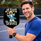Jesus The One Who Serves Pickleball Paddle