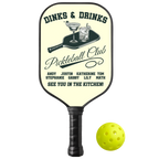 Personalized "Dinks & Drinks Pickleball Club” Paddle with Custom Names