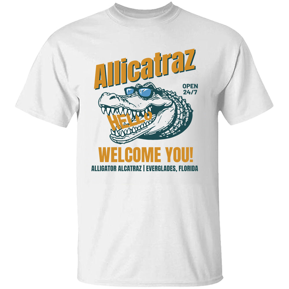 Allicatraz Hello - TV Show, Trending, Funny & Lifestyle T-Shirts, Hoodies & More