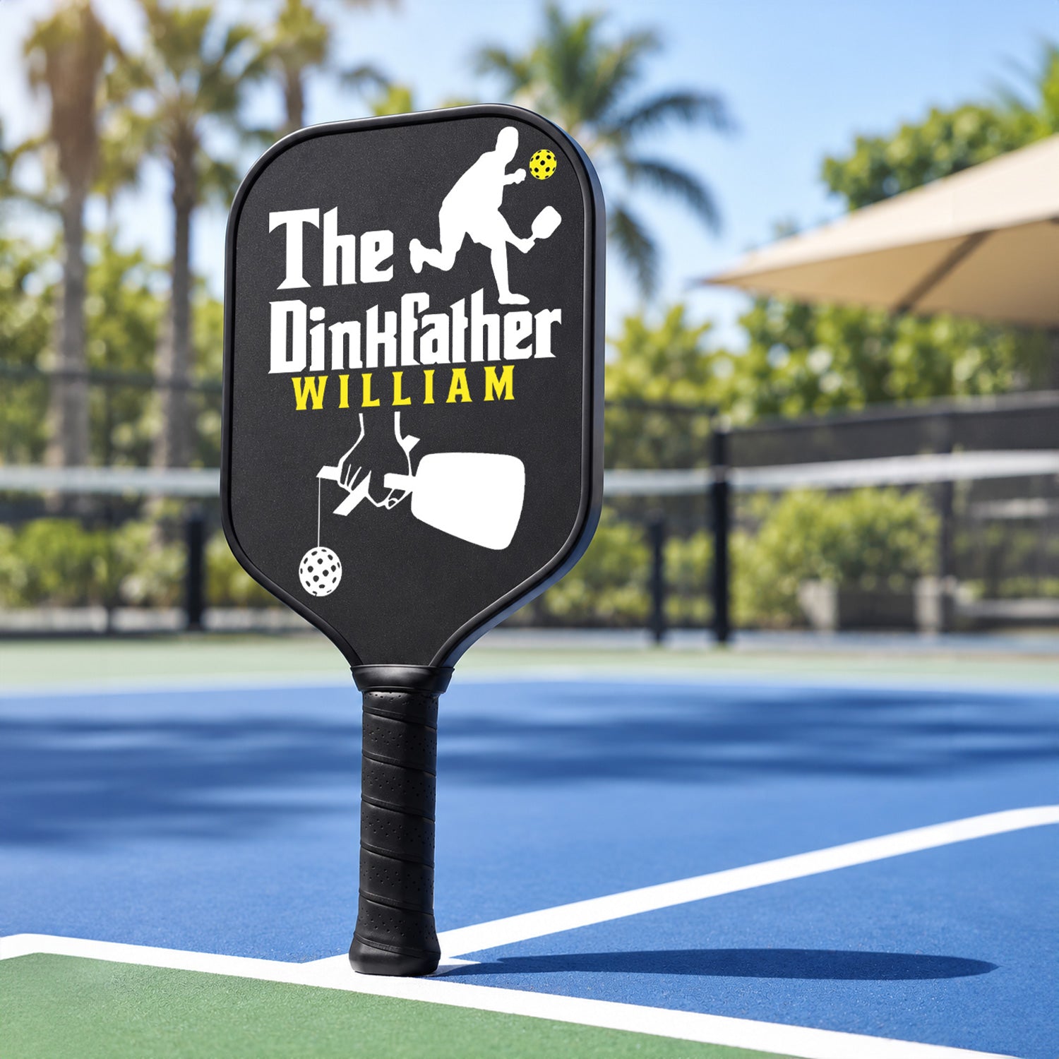 Personalized "The Dinkfather" - Pickleball Men Paddle
