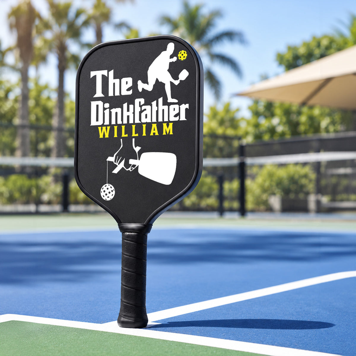 Personalized "The Dinkfather" - Pickleball Men Paddle