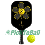 Personalized Pickleball Paddle, Floral Pickleball Petals Design With Custom Name