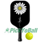Personalized Pickleball Paddle, Floral Pickleball Petals Design With Custom Name For Mom, Daughter, Grandma