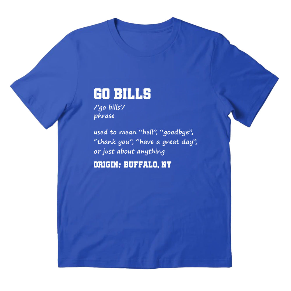 Go Bills Definition Shirts - American Buffalo Football T-Shirts, Hoodies & More
