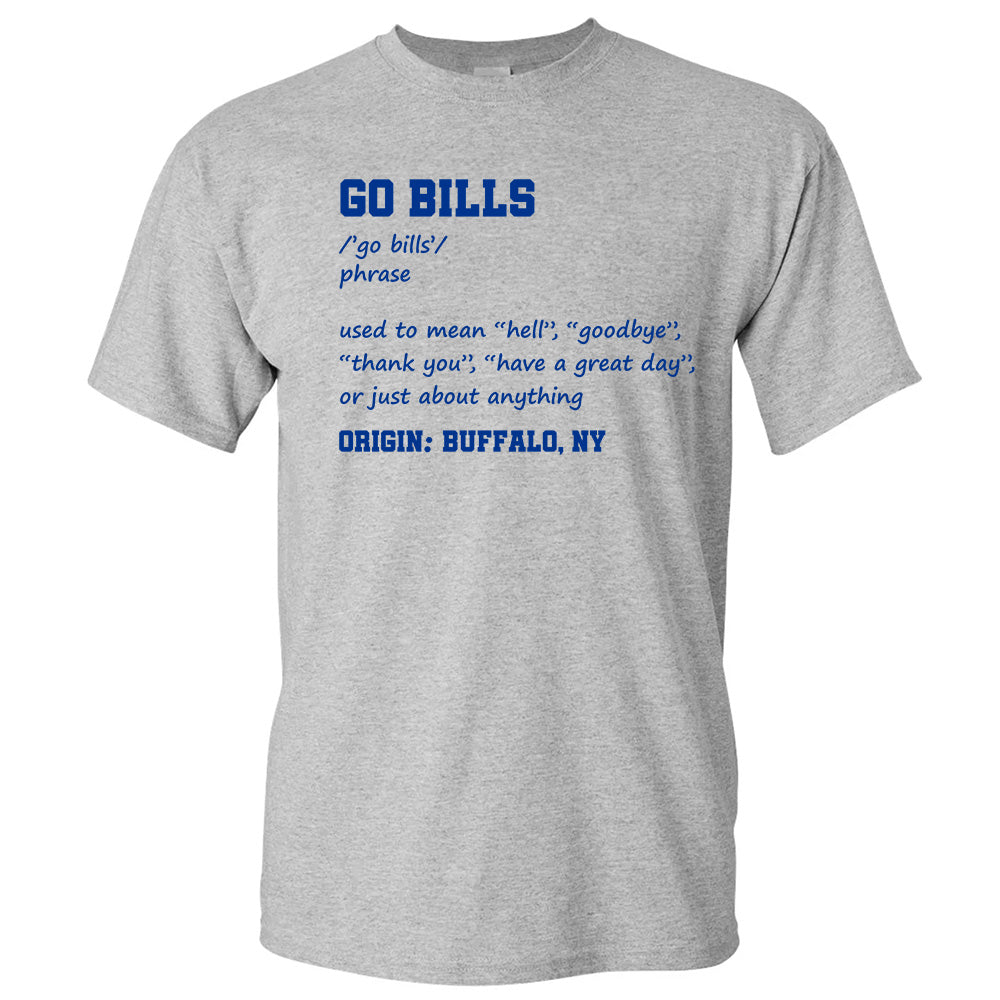 Go Bills Definition Shirts - American Buffalo Football T-Shirts, Hoodies & More