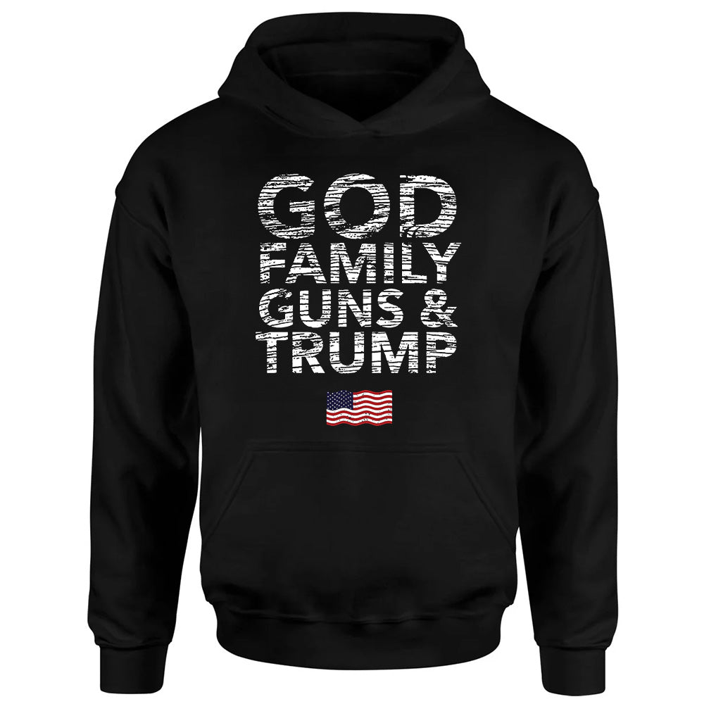 God Family Guns & Trump Shirt - Patriotic, 2nd Amendment T-Shirts, Hoodies, Sweatshirt
