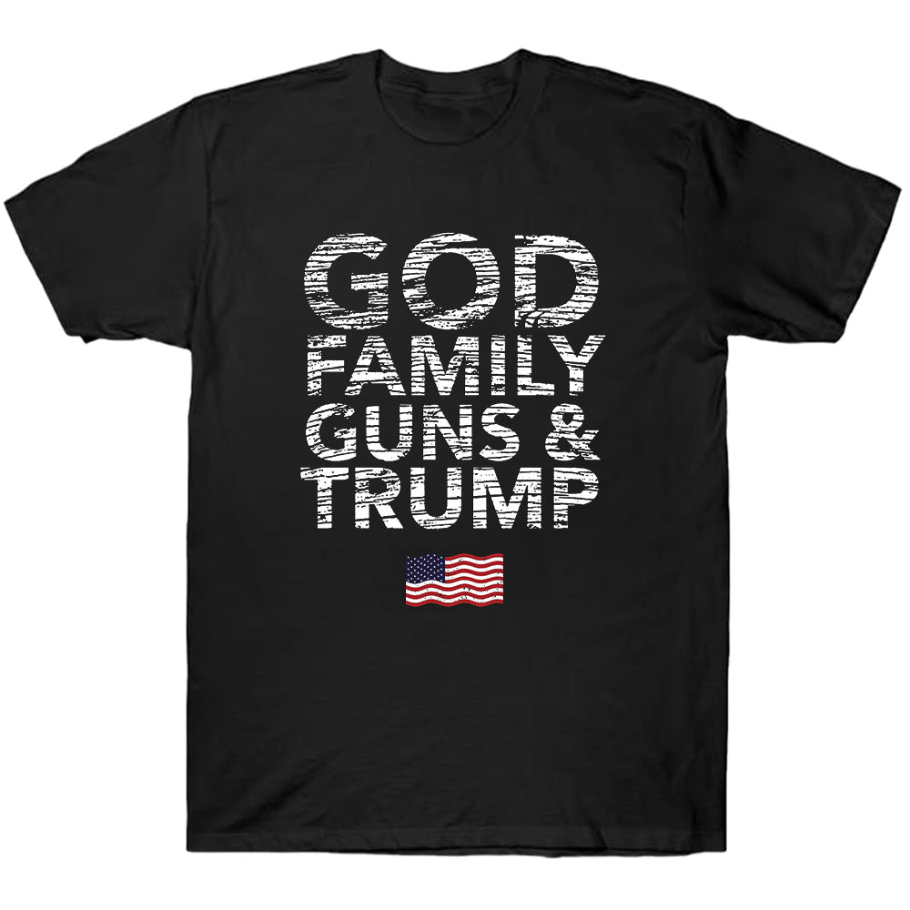 God Family Guns & Trump Shirt - Patriotic, 2nd Amendment T-Shirts, Hoodies, Sweatshirt