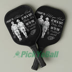 Personalized "Pickleball Couple Players Holding Hands" Pickleball Paddle For Lovers, Partners