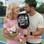 Personalized "I'll Always Be Her Biggest Fan" Pickleball Paddle with Custom Name For Daughter, Mom, Grandma or Girlfriend