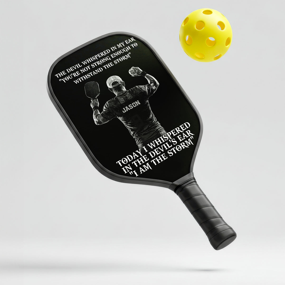 Personalized "I Am The Storm" - Pickleball Men Paddle