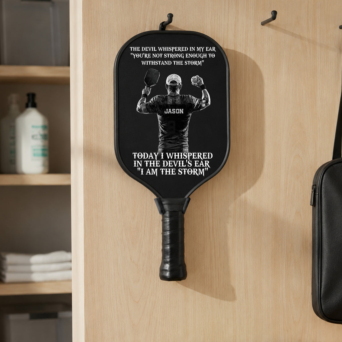 Personalized "I Am The Storm" - Pickleball Men Paddle