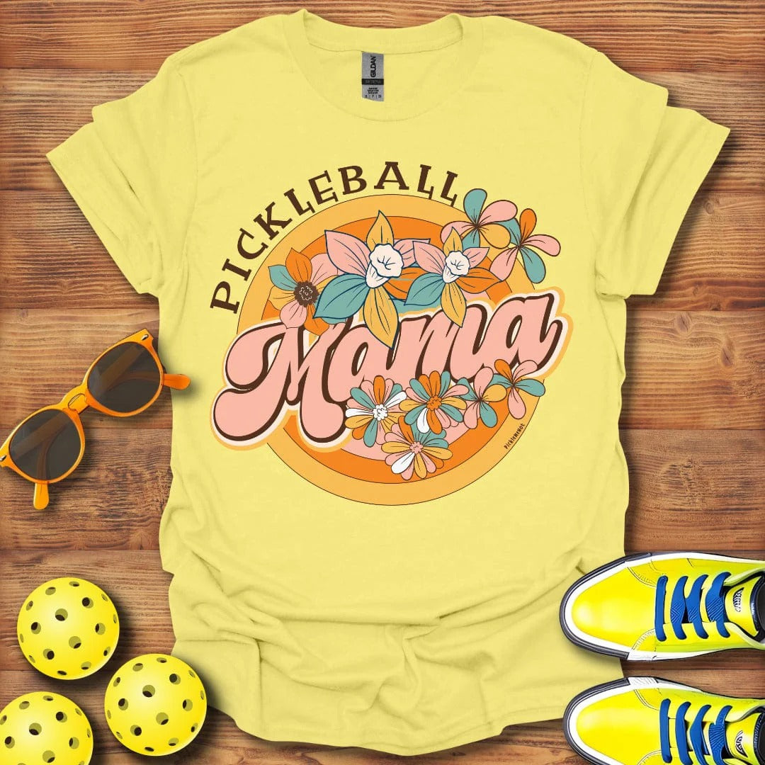 Floral "Pickleball Mama" Shirt - Pickleball T-Shirts, Hoodies & More