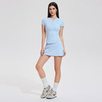 Women 2 Piece Pickleball Skirt Set – Athletic Tennis & Golf Outfit with Built-In Shorts
