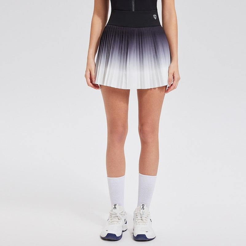 Gradient 2 Piece Pickleball & Tennis Skirt Set – Sleeveless Athletic Dress with Shorts & Pockets