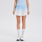 Gradient 2 Piece Pickleball & Tennis Skirt Set – Sleeveless Athletic Dress with Shorts & Pockets