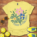 Floral "Focus On Me" Shirt - Pickleball T-Shirts, Hoodies & More
