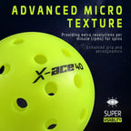 Outdoor Pickleball Balls, USA Tournament Approved Durable 40 Hole Pickleballs