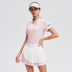 Tiered Pleats Pickleball & Tennis Skirt Set – Women’s Athletic Dress with Inner Shorts & Pockets