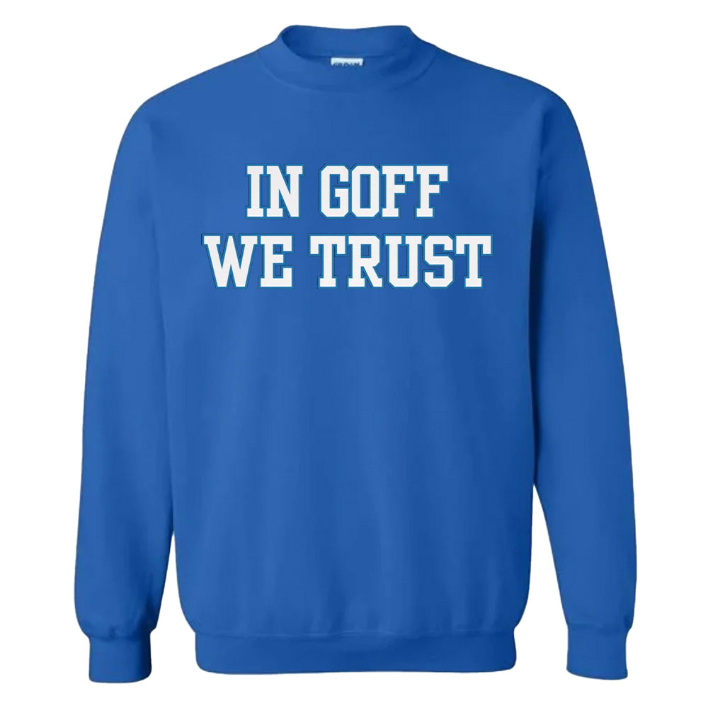 "In Goff We Trust" White - American Football T-Shirts, Hoodies & More
