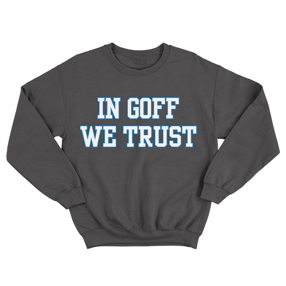 "In Goff We Trust" White - American Football T-Shirts, Hoodies & More