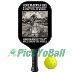 Personalized "A Girl with Hands that Will Shape The World" Junior Pickleball Paddle