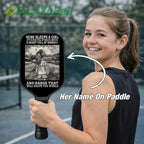 Personalized "A Girl with Hands that Will Shape The World" Junior Pickleball Paddle