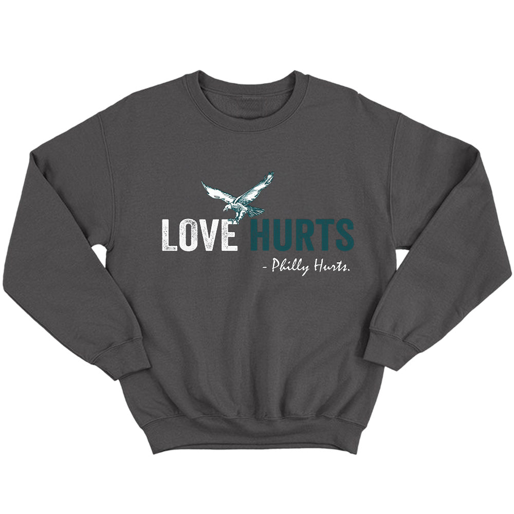 Love Hurts Philly Hurts Shirts - Eagles American Football T-Shirts, Hoodies & More