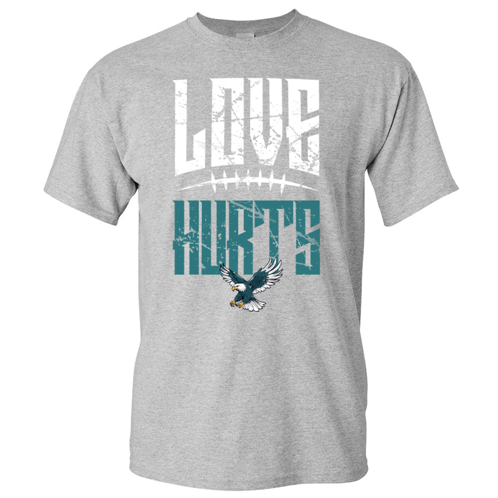 Love Hurts Eagles Tee - Philadelphia American Football T-Shirts, Hoodies & More