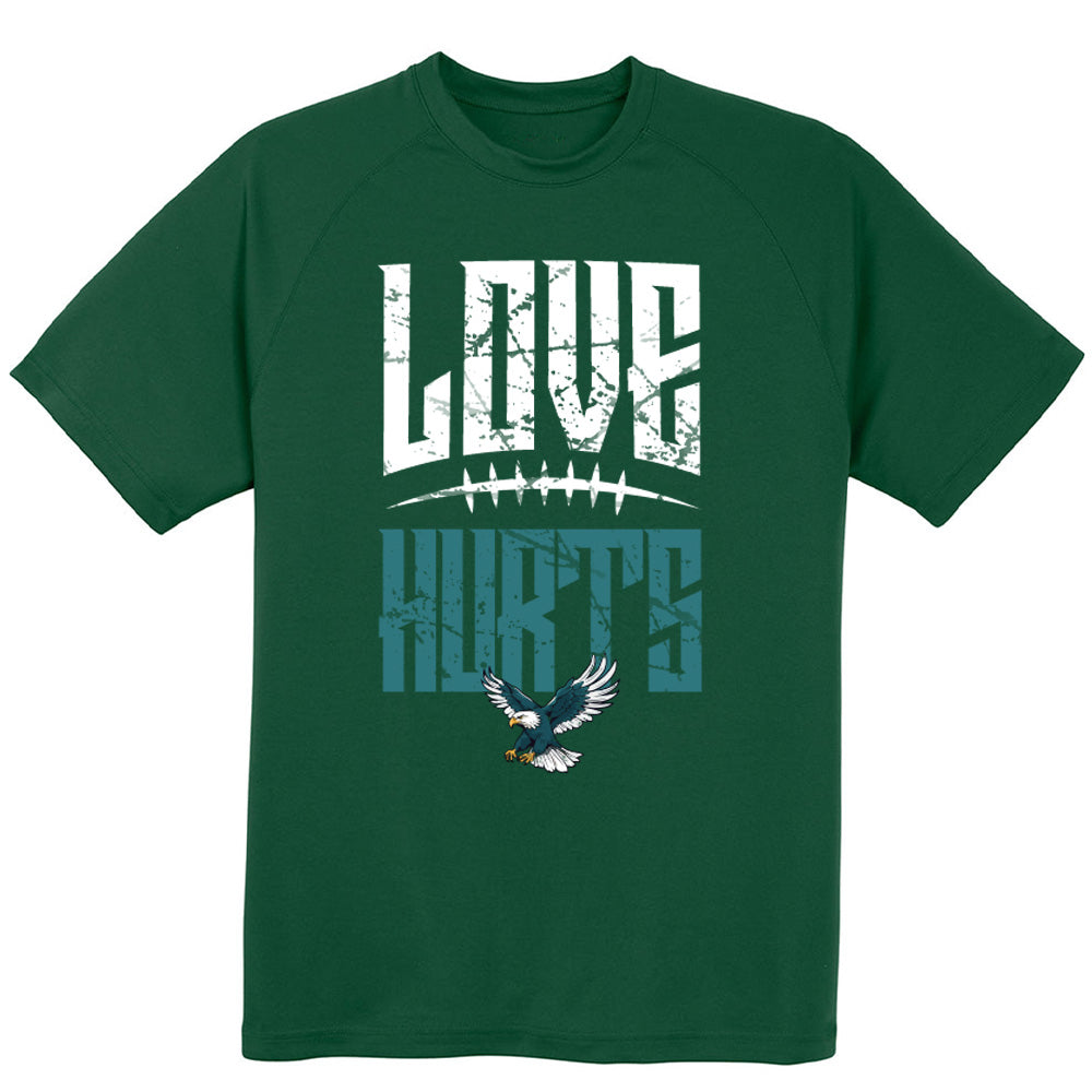 Love Hurts Eagles Tee - Philadelphia American Football T-Shirts, Hoodies & More