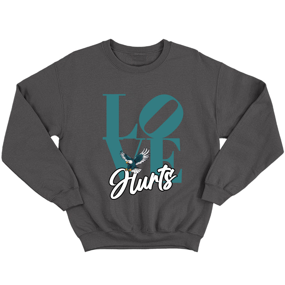 Love Hurts Eagles Tees- Philly Hurts - American Football T-Shirts, Hoodies & More