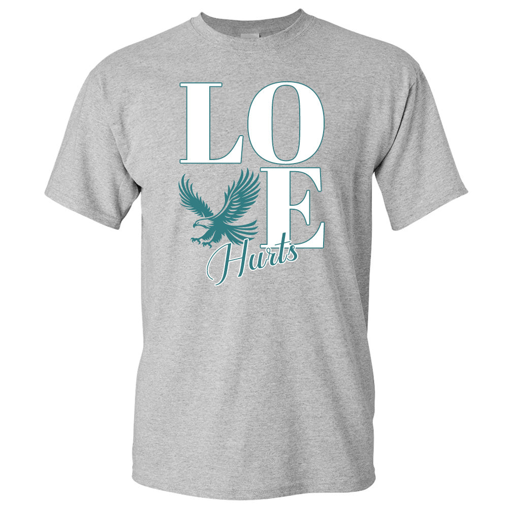 Love Hurts Eagles Philly Hurts - American Football T-Shirts, Hoodies & More
