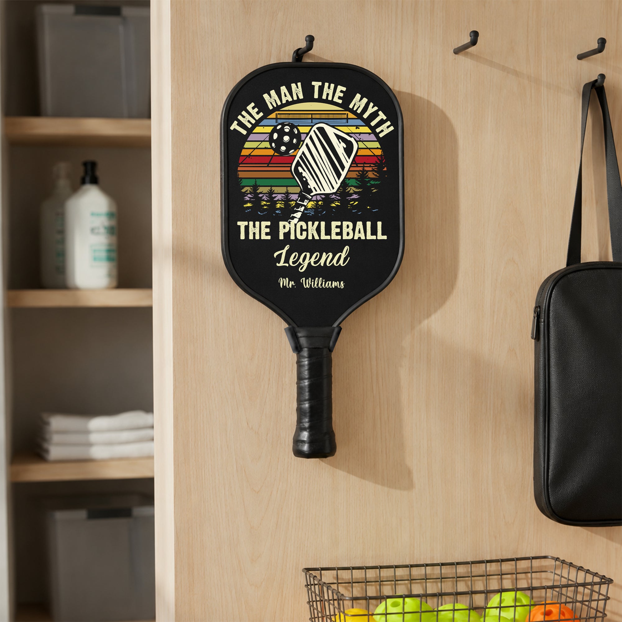 Personalized "The Man The Myth The Pickleball Legend" Paddle with Custom Name