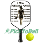 Personalized "I'm A Pickleball Player" - Pickleball Girl Paddle #1