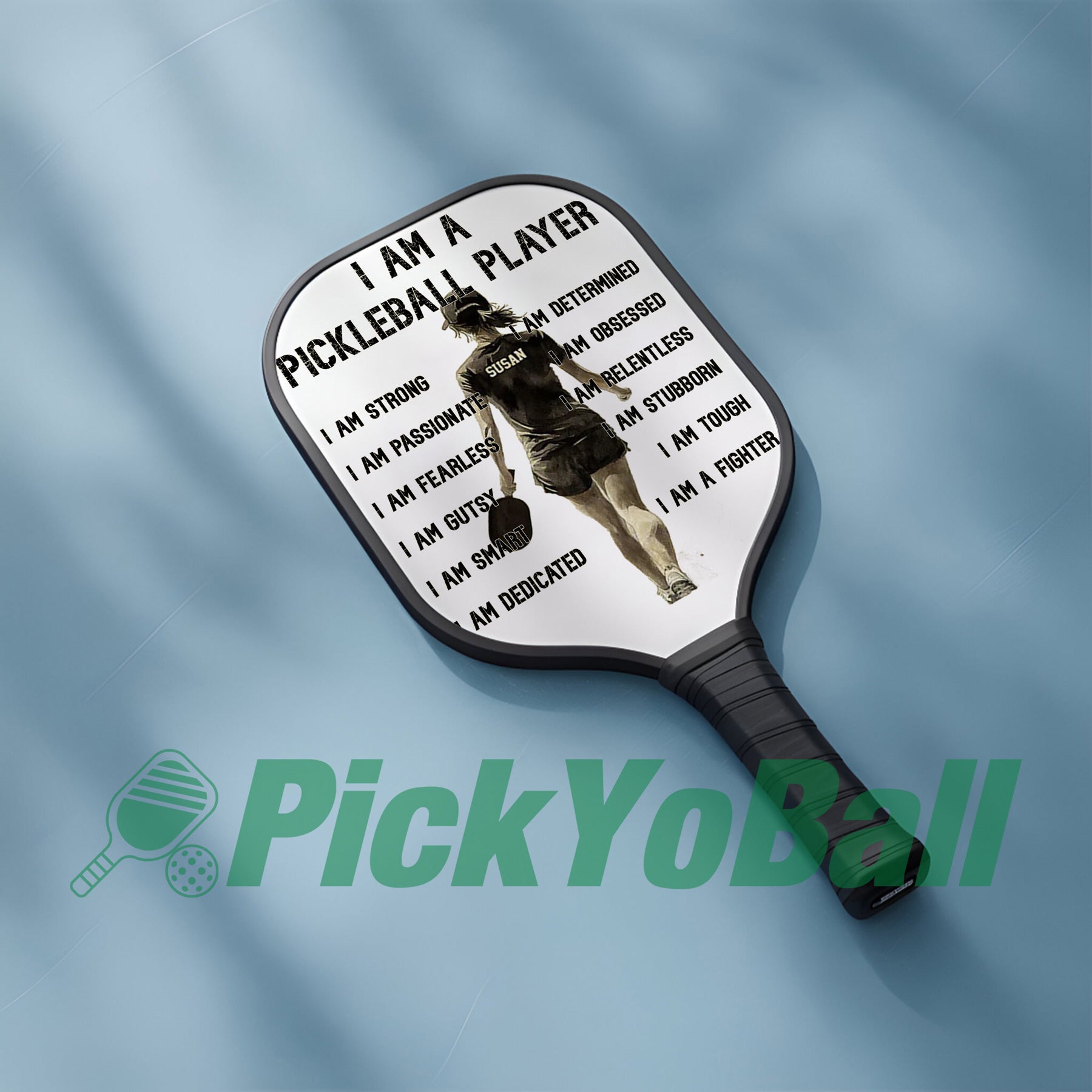 Personalized "I'm A Pickleball Player" - Pickleball Girl Paddle #1