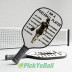 Personalized "I'm A Pickleball Player" - Pickleball Girl Paddle #1