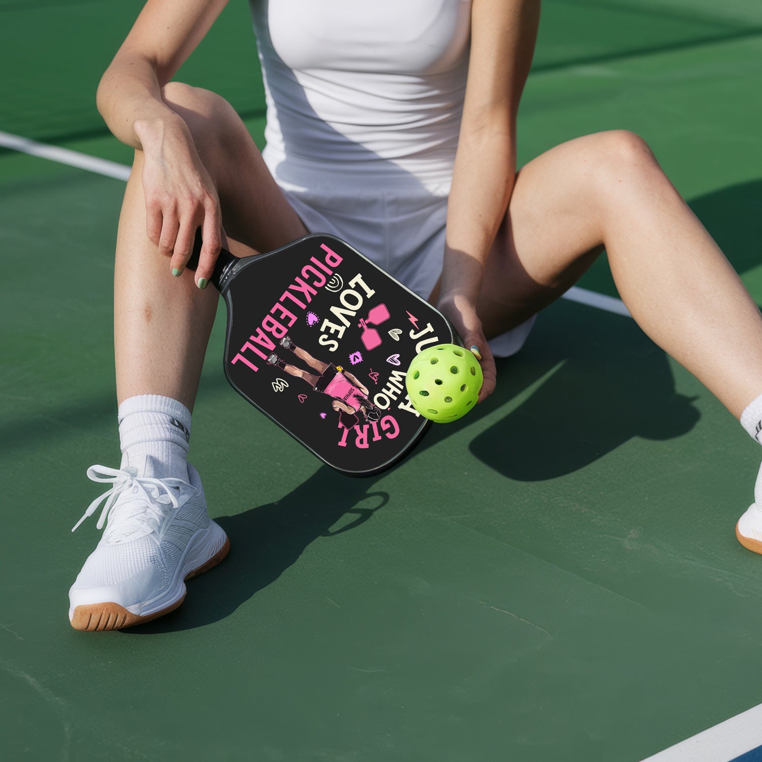 Personalized "Just A Girl Who Loves Pickleball" Paddle with Custom Name